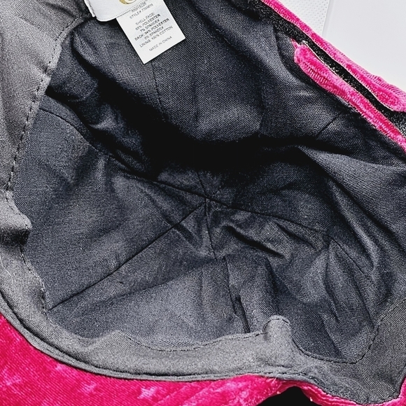 Charming Charlie Dark Red Velvet Stars Baseball Hat - Picture 9 of 9